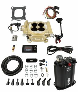 FiTech Easy Street 4 Barrel Kit - 600HP - Classic Gold - w/ Force Fuel System 35205