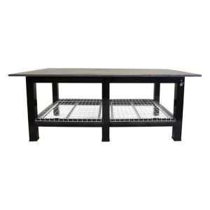 BADASS Workbench 5X8WELD-1WC 5FT X 8FT X 36" TALL  WELDING TABLE WITH 1" PLATE STEEL TOP & CASTERS  - 5X8WELD-1WC