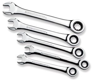 Combo Ratchet Wrench MM Set Gearwrench 85591 5 Pc