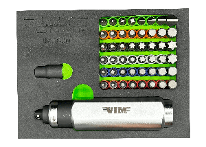 VIM Tools Reversible 3/8 in. Impact Driver with 6 Impact Bit Sets IMP600K