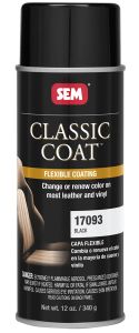 SEM Classic Coat Leather and Vinyl Paint Aerosol Black