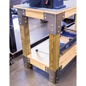 Eastwood Shop Table Kit Unpainted Bare Steel