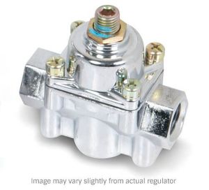 Holley Chrome Carbureted Fuel Pressure Regulator 1-4 PSI 12-804