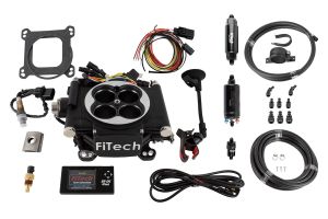 FiTech Go Street EFI System Master Kit Matte Black w/Inline Fuel Pump 31002