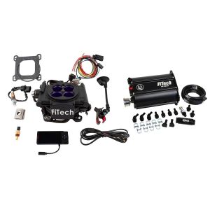 FiTech Mean Street 4 Barrel Kit - 800HP - Black Finish - w/ Force Fuel System 35208