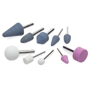 10 Piece Mounting Stones Set 1/4in & 1/8in Shank 09-5574