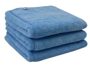 Chemical Guys Workhorse Towel - Blue For Windows Professional Grade Microfiber Towels 3-Pack