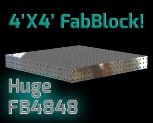 CertiFlat FB4848 fabBlock U-Weld Kit Modular Welding Table 48" x 48"
