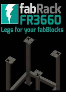 CertiFlat FR3660-U 36" X 60" fabRack Leg Kit for fabBlocks