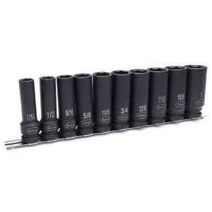 Eastwood 1/2" SAE Deep 10 Piece Impact Socket Set