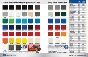 Eastwood  Branded Color Paint Chart