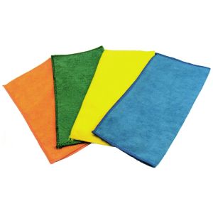 GRIP Microfiber Cleaning Cloth 4 Pack (12" x 12")