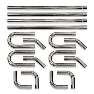 eastwood universal exhaust system kit polished stainless steel