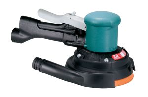 Dynabrade 6 In. Two Hand Gear Driven Sander, Central Vacuum 58444