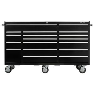 Viper Storage Viper Tool Storage Pro Series 72-Inch 18-Drawer18G Steel Rolling Cabinet, Black VP7218