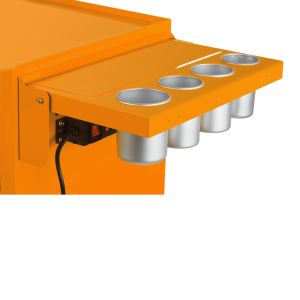 Viper Storage Viper Tool Storage Folding Side Shelf With Power Strip / USB, Orange V2SOR