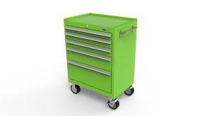 Viper Storage Viper Tool Storage 26" 5-Drawer Rolling Cabinet, Lime Green LB2605R