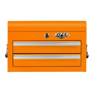 Viper Storage Viper Tool Storage 18-Inch 2-Drawer 18G Steel Mini Tool Chest, Orange V218MCOR