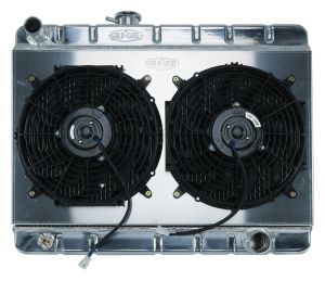 Cold Case 66-67 GTO w/ AC MT Dual 12" GPG38K Radiator Fan Kit