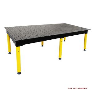 BuildPRO Welding Tables MAX Table; 5 ft x 3 ft - Nitrided, with Adj. Round Legs TMQR56036F