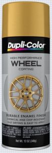 Dupli-Color Wheel Paint High Performance Matte Gold  Aerosol 12 OZ HWP111