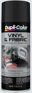 Dupli-Color Vinyl & Fabric Spray High Performance Flat Black Aerosol 11 OZ HVP106