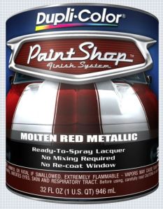Dupli-Color Paint Shop Finish System Base Coat Molten Red (Metallic) Quart 32 OZ BSP212