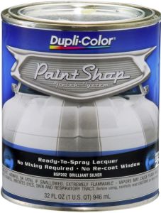 Dupli-Color Paint Shop Finish System Base Coat Brilliant Silver (Metallic) Quart 32 OZ BSP202