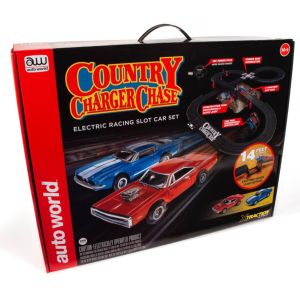 country charger slot car race car set