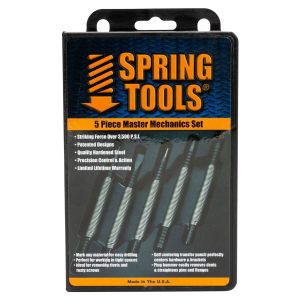 Spring Tools 5 Piece Black Oxide Metal Working Set 50X08