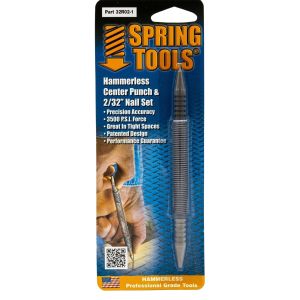 Open Box Spring Tools Combination Center Punch & 2/32 Nail Set 32R02-1