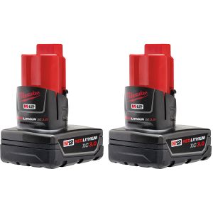 Milwaukee M12 REDLITHIUM XC Battery Two Pack  48-11-2412