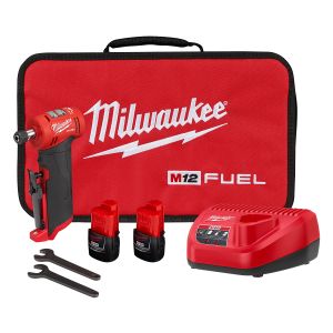 Milwaukee M12 FUEL 1/4 in. Right Angle Die Grinder 2 Battery Kit 2485-22