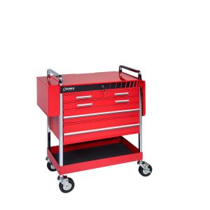 Sunex Heavy Duty 5 Drawer Service Cart - Red 8045