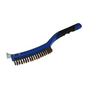 GRIP Brass Wire Brush and Scraper 27204