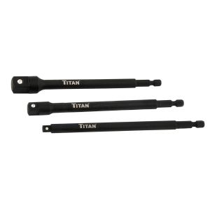 Titan Tools 3pc 6 in. Long Socket Adapter Set 12086