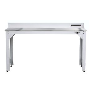 Viper Tool Storage 72 in. Steel Worktable Frame White With Stainless Steel Work Top V72WTFWH_SS