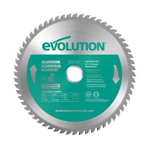 Evolution 8-1/4 In. Aluminum Cutting blade, 1 In. Arbor A210TCT-60CS