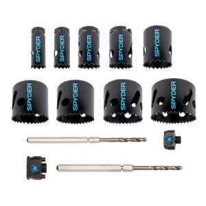 Spyder Products  27 Piece Tungsten Carbide Tipped and Bi-Metal Hole Saw Set 600939
