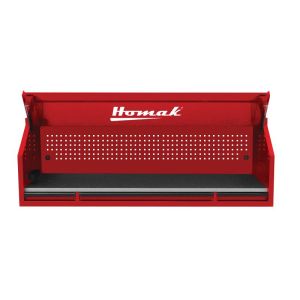 Homak 72” 3 Drawer RS Pro Hutch With Power Strip - Red RD02072010