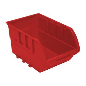 Homak Single Small Plastic Individual Bin - Red No Logo HA01010644