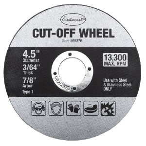 Cut Off Wheel - 4.5" - 3/64" Thick - Eastwood