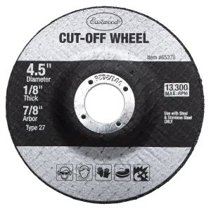 Eastwood 1/8 Inch Depressed Center Cut Off Wheel - 5 Pack