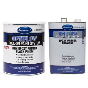 Eastwood OptiFlow Roll-On Epoxy Primer Black Gallon with Catalyst
