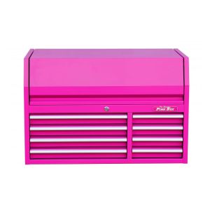 The Original Pink Box 41 in. 8-Drawer Steel Top Chest Pink PB4108C
