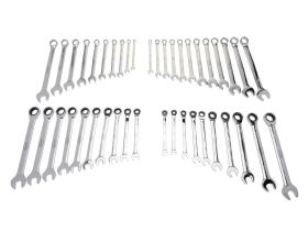 Eastwood 44 Piece SAE and Metric Wrench Set