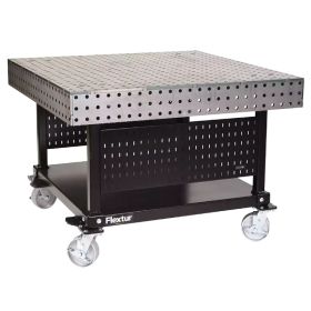Flextur Welding Table 48in x48in x35in with casters, 2,000lb capacity