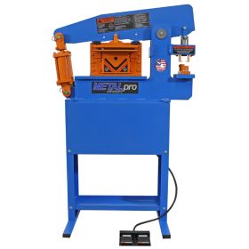 Metal Pro 45 Ton Ironworker w/ punch station and 8in. Shear