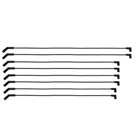 FiTech Go Spark Ceramic Spark Plug Wire Kit, 8Mm Premade, Bbc (Ovc) Hei Dist End 90/45