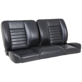 TMI Cruiser Pro-Bench 60in Split Back Seat Madrid Grain Black Vinyl Black Stitch 47-9253-2295-BKS